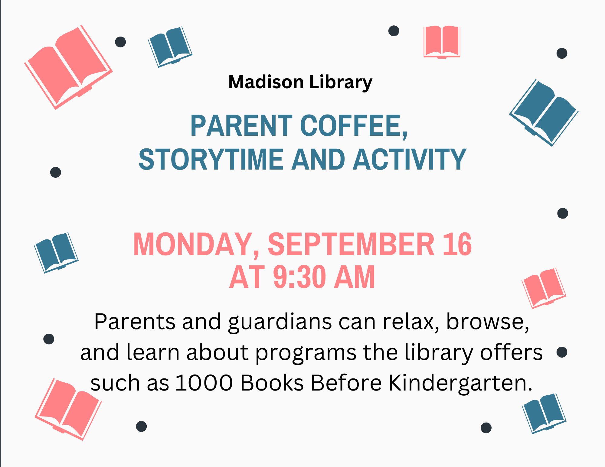 Parent Coffee, Storytime & Activity