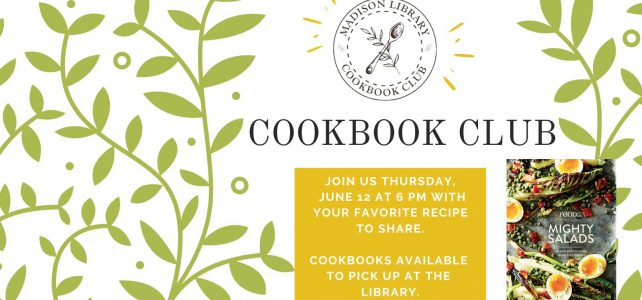Join us for Cookbook Club! Join us for Cookbook Club!